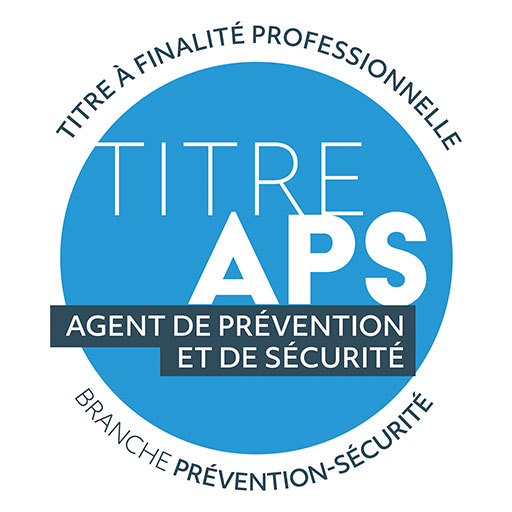 titre aps logo du titre a finalité professionnelle agent de prévention et sécurité branche prévention et sécurité