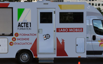 L&rsquo;Unité Mobile de Formation Incendie est une salle de formation EPI