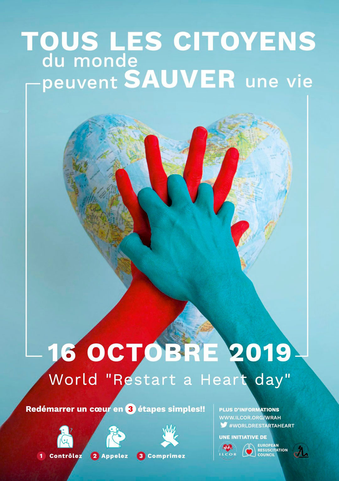 Journée mondiale de l’arrêt cardiaque : 16 octobre 2019